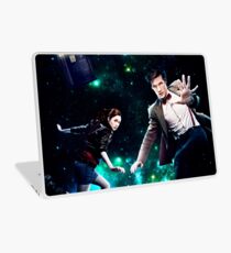 Amy and The Doctor in Space Laptop Skin