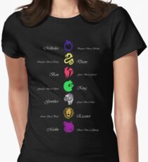 Seven Deadly Sins Women's Fitted T-Shirt