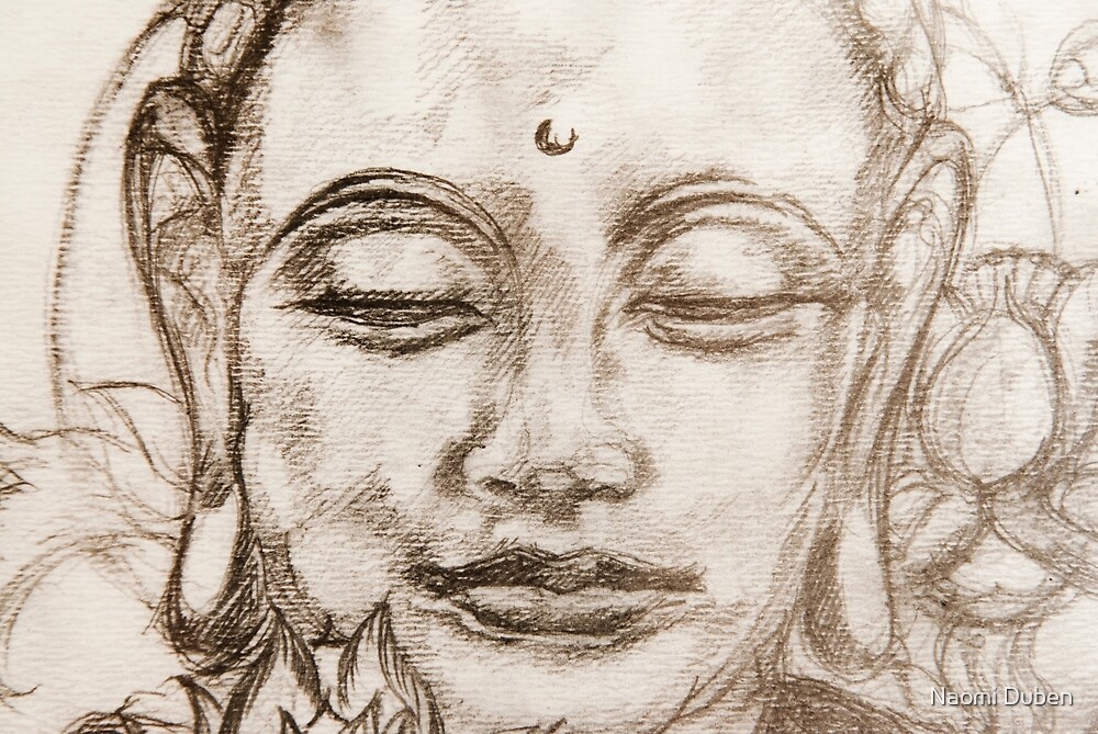 Lotus Sutra Sketch by <b>Naomi Duben</b> - flat,1000x1000,075,f.u3