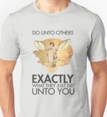 Twitch Plays Pokemon: Do Unto Others - Light with Dark Text Unisex T-Shirt