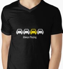 Cabin Pressure - Always Playing Yellow Car Men's V-Neck T-Shirt