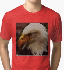 ASCii EQUAL EAGLE by ROOTCAT Tri-blend T-Shirt