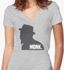 Thelonious MONK. Women's Fitted V-Neck T-Shirt