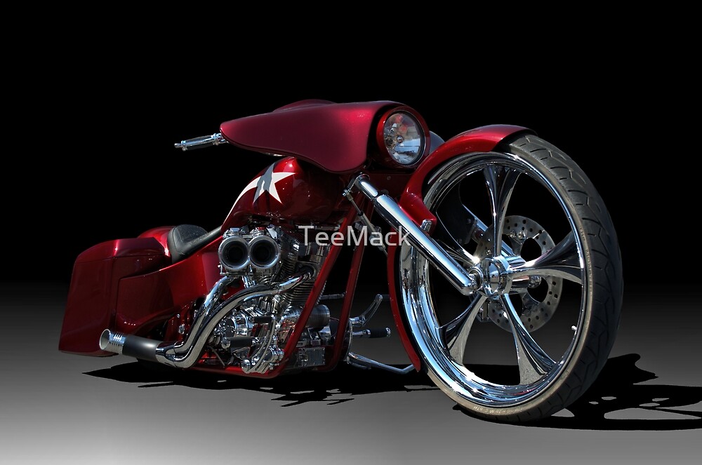 "Custom Bagger Motorcycle" by TeeMack | Redbubble "Custom Bagger Motorcycle" by TeeMack | Redbubble