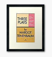 Lámina enmarcada Tres juegos de Margot Tenenbaum