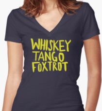 Whiskey Tango Foxtrot - Color Edition Women's Fitted V-Neck T-Shirt