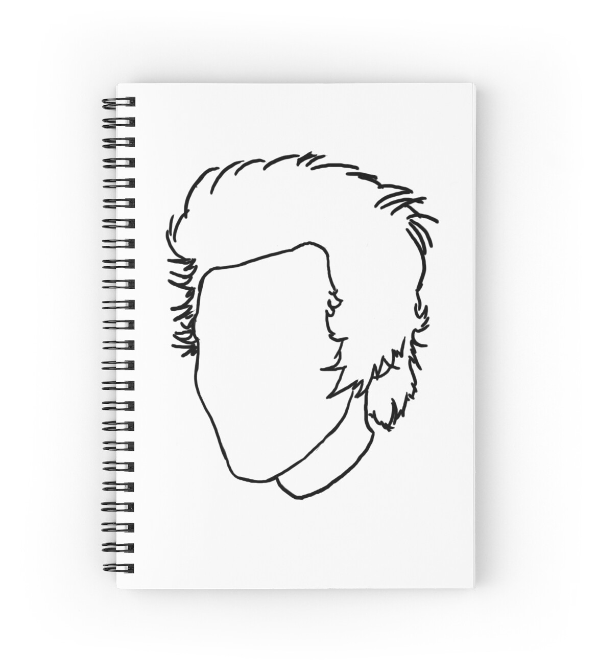 "Harry Styles Outline Drawing" Spiral Notebooks by CSArtStore | Redbubble