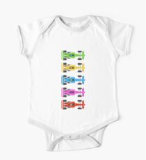Five Race Cars One Piece - Short Sleeve