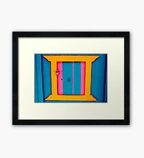 Klima door in Milos Framed Print