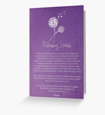 Affirmation - Releasing Tension Greeting Card