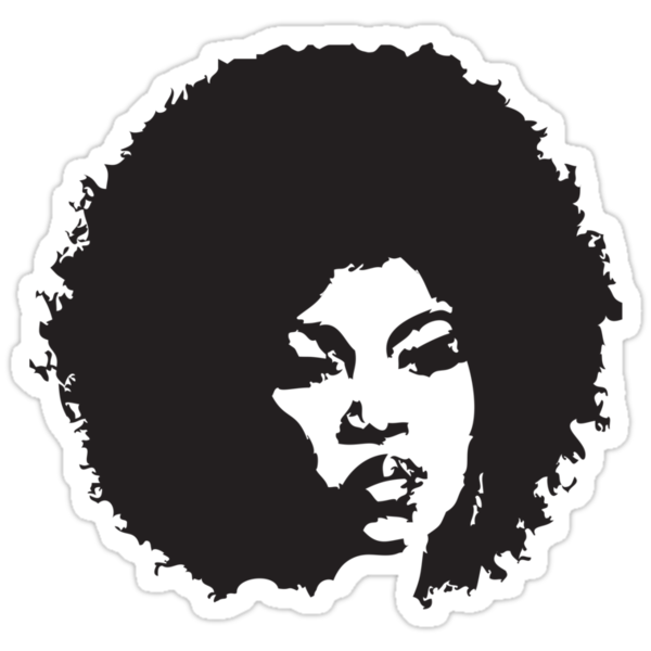 "Afro Woman" Stickers by mamisarah | Redbubble