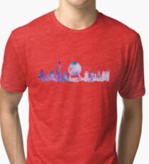 Orlando Future Theme Park Inspired Skyline Silhouette Tri-blend T-Shirt
