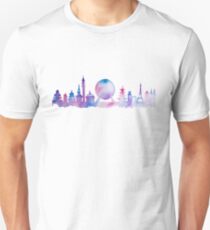 Orlando Future Theme Park Inspired Skyline Silhouette Unisex T-Shirt