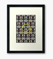 221b Wall Smiley Framed Print