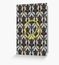 221b Wall Smiley Greeting Card