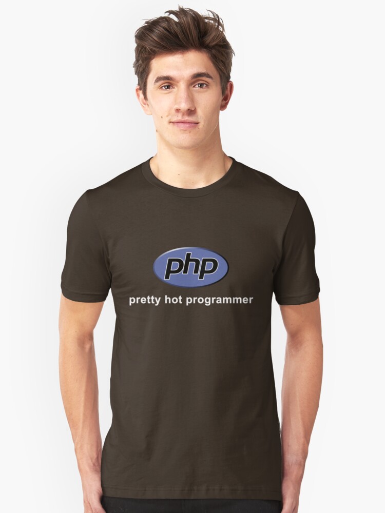 php pretty hot programmer t shirt by anninos kyriakou php tshirt