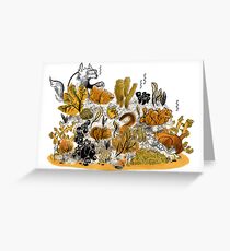 Little Red Swimming Greeting Card