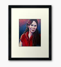 "Joan" 2011 - acrylic on canvas Framed Print