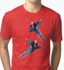 Camiseta de tejido mixto volar lejos