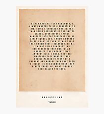 Goodfellas Movie Poster Photographic Print