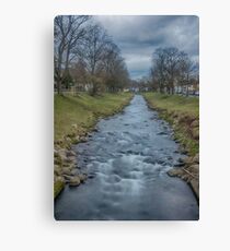 River Steinlach, Tübingen Canvas Print