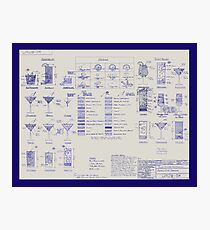 Mixologists' Blueprint Photographic Print