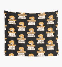 Quiet please Genius Cooking! with brain Wall Tapestry