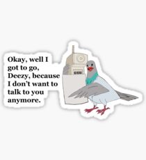Mike Tyson Mysteries-- Pigeon Phone Sticker