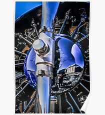 Radial Engine and Prop Poster