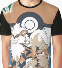 Pokemon Growlithe & Arcanine Graphic T-Shirt