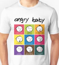 Angry Baby colour blocks Unisex T-Shirt