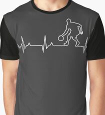 Basketball Heartbeat T-shirt & Hoodie Graphic T-Shirt