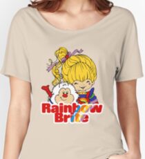 Rainbow Brite - Group - Rainbow & Twink - Large - Color Women's Relaxed Fit T-Shirt