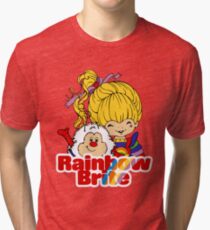 Rainbow Brite - Group - Rainbow & Twink - Large - Color Tri-blend T-Shirt
