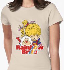 Rainbow Brite - Group - Rainbow & Twink - Large - Color Women's Fitted T-Shirt