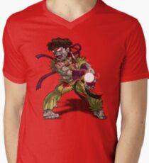 Zombie Ryu (Street Fighter) Men's V-Neck T-Shirt