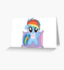 Rainbow Dash Hug Greeting Card