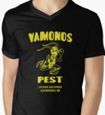 Distressed Vamonos Pest Men's V-Neck T-Shirt