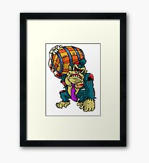 Zombie Donkey Kong Framed Print