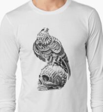 Red-Tail Skull Long Sleeve T-Shirt