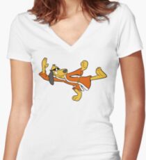 Hong Kong Phooey Women's Fitted V-Neck T-Shirt