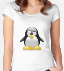 Tux penguin Women's Fitted Scoop T-Shirt