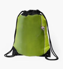 Fresh green Cactus Macro - Yellow / Green Drawstring Bag