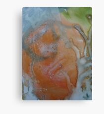 Expanding Foam portrait screen-print zoomed in (2) Canvas Print