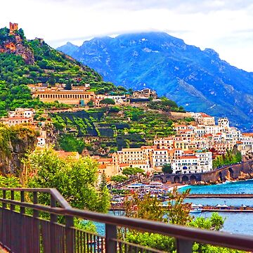 Artwork thumbnail, The City of Amalfi - Crown Jewel of the Amalfi Coast by WarrenPHarris