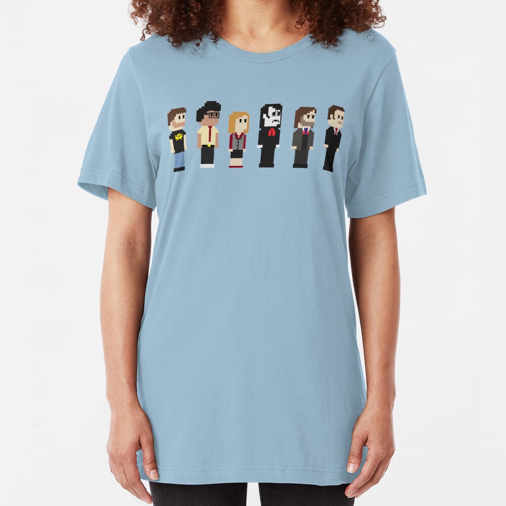 8-Bit IT Crowd Slim Fit T-Shirt