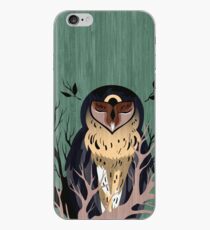 Wooden Owl iPhone Case