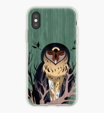 Wooden Owl iPhone Case