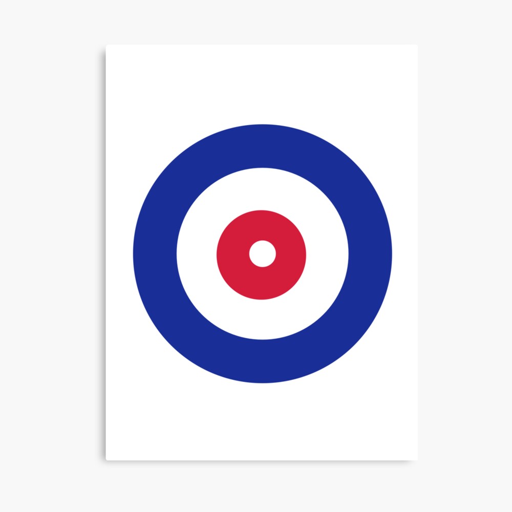 Curling target Canvas Print by Designzz Redbubble