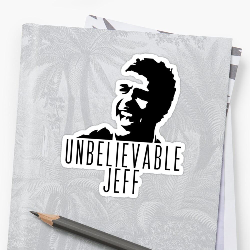 "Unbelievable Jeff - Chris Kamara" Stickers By Andy Carter | Redbubble